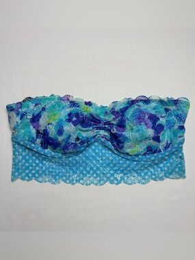 Joe Boxer Blue and Purple Lace Bandeau- M